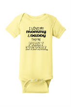 PURELY INVINCIBLE I Love My Mommy & Daddy Bodysuit