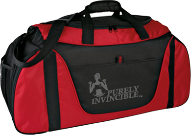 Women's Medium PURELY INVINCIBLE Gym Bag Black/Red